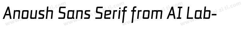 Anoush Sans Serif from AI Lab字体转换